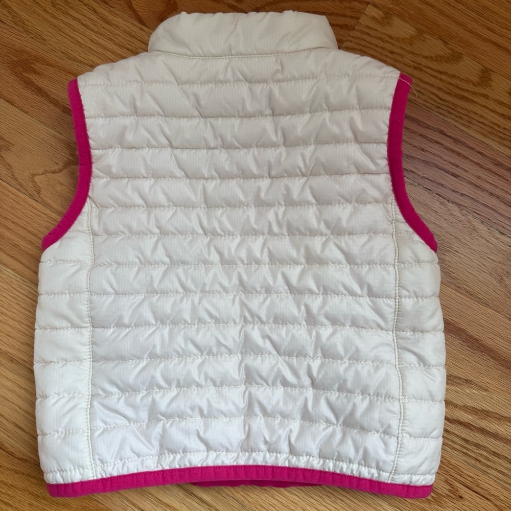 Vineyard Vines Kids Cream Puffer Vest Pink 2t - Picture 2 of 2